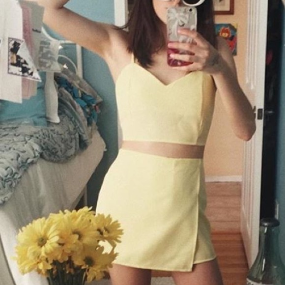 Purrr Melrose Other - Yellow  Checkered Matching Set